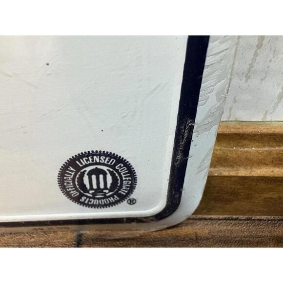NCAA Officially Licensed  Michigan Wolverines White Aluminum License Plate - Picture 5 of 6
